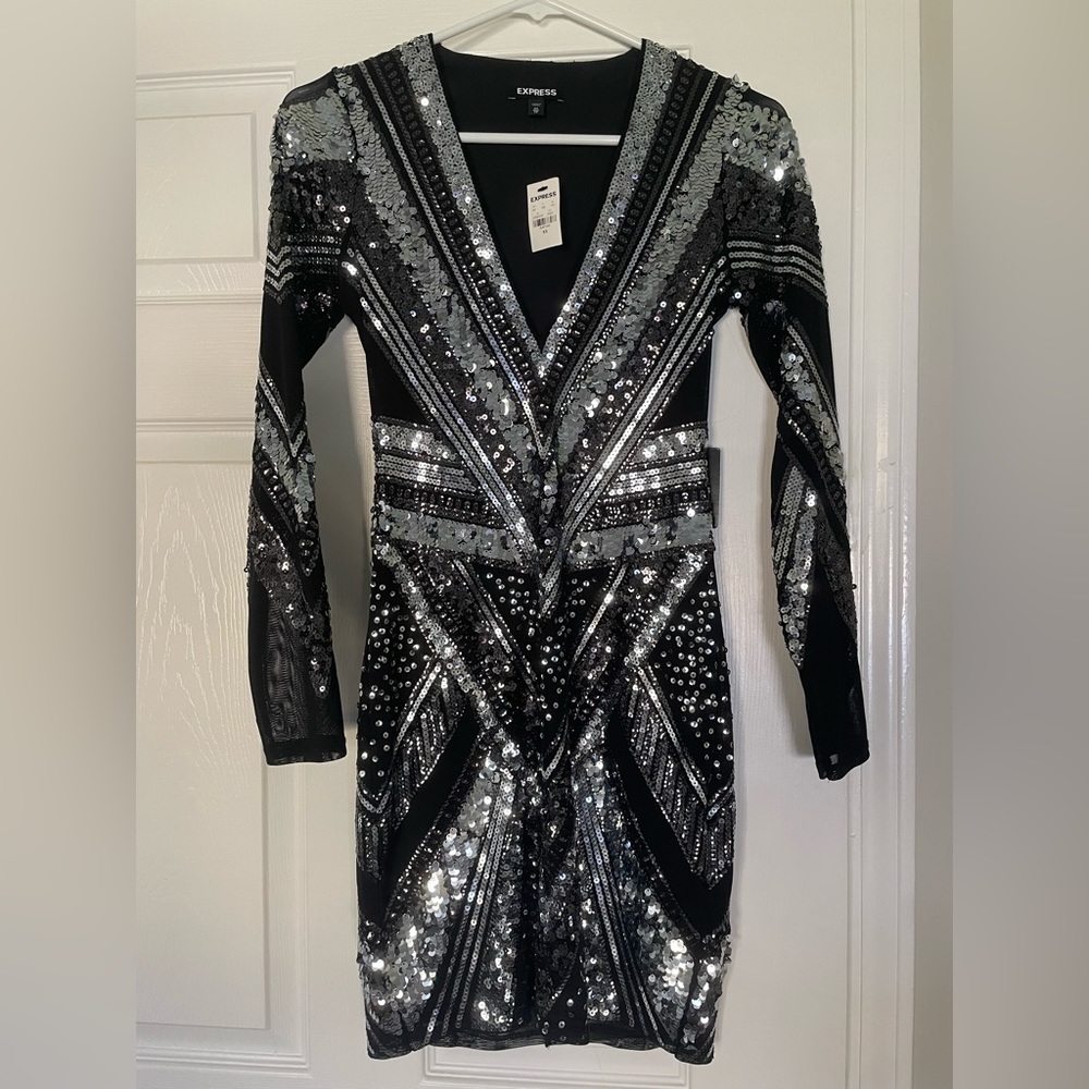 Express Sequin Mini Dress